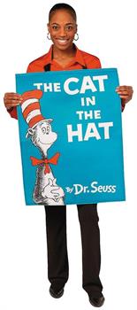 Dr Seuss Cat In The Hat Book Quik ChangeT Adult Costume | One Size