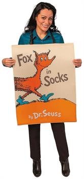 Dr Seuss Fox In Sox Book Quik ChangeT Adult Costume | One Size