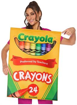 Crayola Crayon Classic Box Quik ChangeT Adult Costume | One Size
