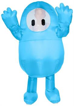 Fall Guys Blue Inflatable Child Costume | One Size Fits Up To 14