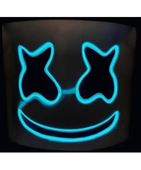 Marshmello EL Adult Costume Mask