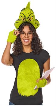 Dr Seuss Grinch Quik ChangeT Adult Costume Kit | One Size