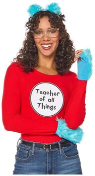Dr Seuss Thing 1 Thing 2 Quik ChangeT Adult Costume Kit | One Size