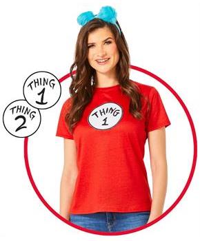 Dr Seuss Thing Adult Costume Kit | Small