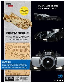 DC Comics Incredibuilds Batmobile 3D Wood Model and Book