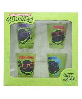 Teenage Mutant Ninja Turtles Faces Shot Glass Set of 4