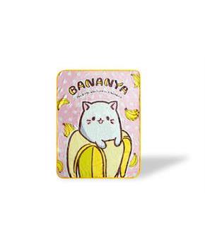 Bananya The Banana Cat Large Anime Fleece Throw Blanket | 60 x 45 Inches