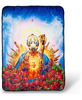 Borderlands 3 Psycho Bandit Cover Art Fleece Throw Blanket | 60 x 45 Inches