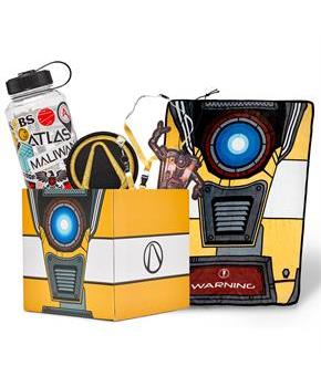 Borderlands LookSee Mystery Gift Box #1 | Claptrap Blanket | Lanyard | Water Bottle | More