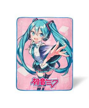 Hatsune Miku Crypton Voice Fleece Throw Blanket | 45 x 60 Inches