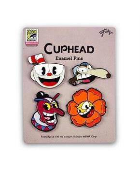Cuphead Collectibles| Exclusive Cuphead Enamel Pin Set 4 Pack