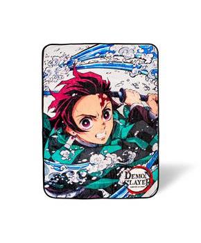 Demon Slayer Tanjiro Kamado Fleece Throw Blanket | 45 x 60 Inches