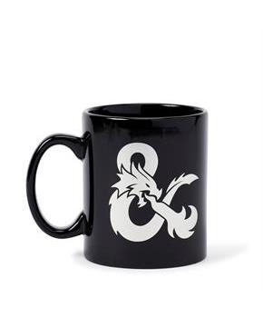 Dungeons & Dragons Black Ceramic Ampersand Logo Mug - 16-Ounces