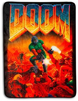 DOOM Classic Fleece Throw Blanket | Cozy Lightweight Blanket | 45 x 60 Inches