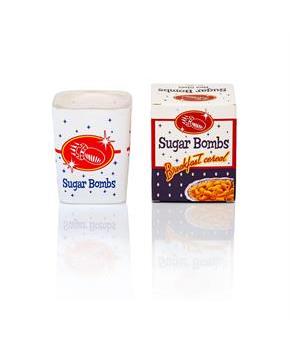 Fallout Sugar Bombs Breakfast Cereal Square Shot Glass | 2 Ounce Shot Glass