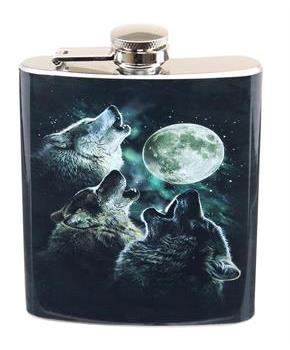 Three Wolf Moon 7oz Flask