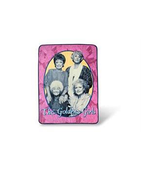 Golden Girls Portrait Throw Blanket | Features A Smiling Cast | 60 x 45 Inches