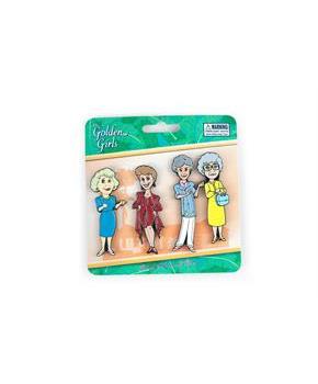 The Golden Girls 4-Piece Enamel Pin Set | Rose | Blanche | Sophia | Dorothy | Toynk Exclusive