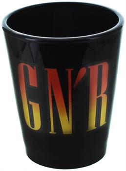 Guns N Roses Logo 2oz Black Shot Glass