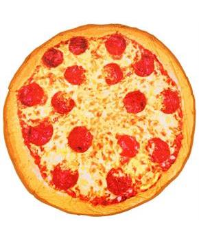 Pepperoni Pizza Round Throw Blanket
