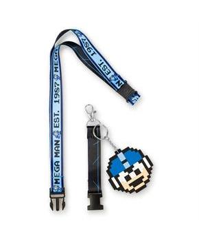Mega Man collectibles | Mega Man 1987 Lanyard | 8 - Bit Mega Man Charm
