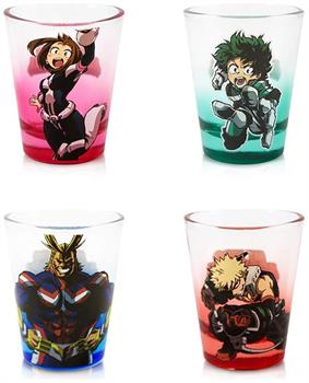 My Hero Academia 4-Piece 2oz Mini Glass Set