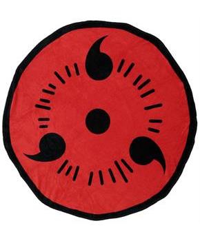 Naruto Shippuden Sharingan 48 Inch Round Fleece Throw Blanket