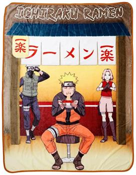 Naruto Eating Ramen 45 x 60 Inch Fleece Throw Blanket