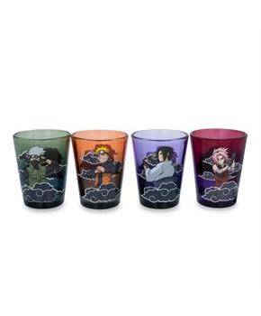 Naruto Shippuden Team 7 Characters 2-Ounce Mini Shot Glasses | Set of 4