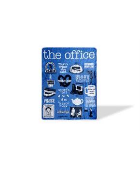 The Office Iconography Fleece Blanket | 45 x 60-Inch Fun Throw Blanket