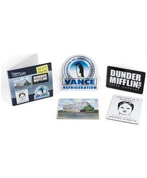 The Office Fridge Magnet Set - 4pcs Cool 4x3 Inches Flat Refrigerator Magnets