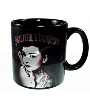 Audrey Hepburn Beautiful and Dangerous 20oz Ceramic Coffee Mug