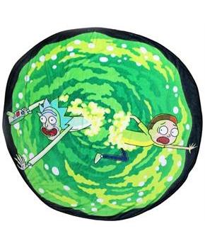 Rick and Morty Round Portal 48 Inch Fleece Throw Blanket
