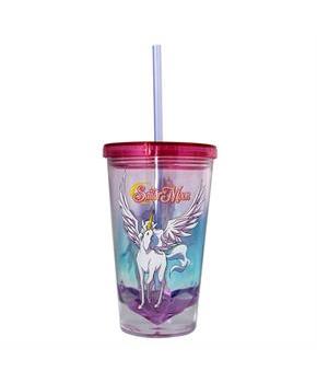 Sailor Moon Pegasus Diamond Bottom 16oz Carnival Cup w/ Straw & Lid