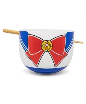 Sailor Moon Japanese Dinnerware Set | 16-Ounce Ramen Bowl, Chopsticks