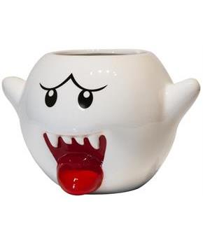 Super Mario Bros White Boo Molded Coffee Mug | 20 oz