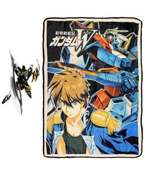 Gundam Wing 45 x 60 Inch Fleece Throw Blanket & Sticker