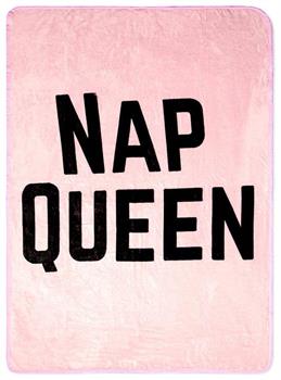 Nap Queen Fleece Throw Blanket | 45 x 60 Inch Cozy Lightweight Blanket