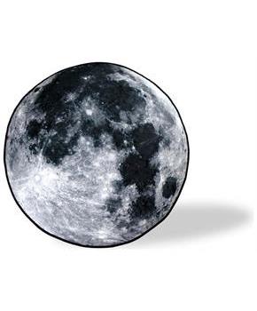 The Moon Fleece Throw Blanket | Large Soft Throw Blanket | 60-Inch Diameter
