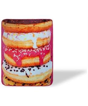 Donuts Fleece Throw Blanket | Large Soft Throw Blanket | 60 x 45 Inches