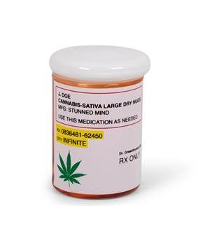 Prescription Marijuana Stash Jar | Holds 3 Ounces