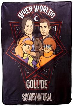 Supernatural Scooby MultiCharacter Lightweight Fleece Throw Blanket 45 x 60 Inch