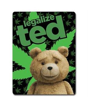 Ted 2 Legalize Ted Lightweight Fleece Throw Blanket | 45 x 60 Inches