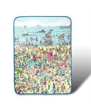 Where's Waldo On The Beach 45"x60" Throw Blanket