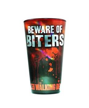 The Walking Dead Beware of Biters Pint Glass