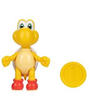 Super Mario 4 Inch Action Figure | Red Koopa w/ Coin