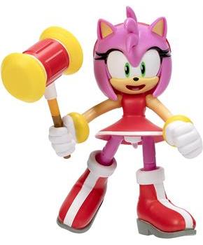 Sonic the Hedgehog 4 Inch Figure | Modern Amy with Hammer