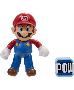 Super Mario World of Nintendo 4 Inch Figure | Mario w/ POW Block