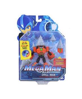 Mega Man Fully Charged 7 Inch Action Figure | Deluxe Drill Man