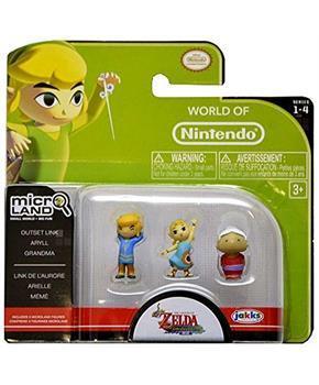 Legend of Zelda Micro Figure Set: Grandma, Aryll, Outset Link